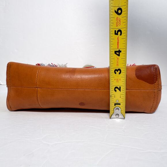 Madewell Leather Mini Transport Tote Woven Handles Tan (No Strap) - Picture 12 of 13